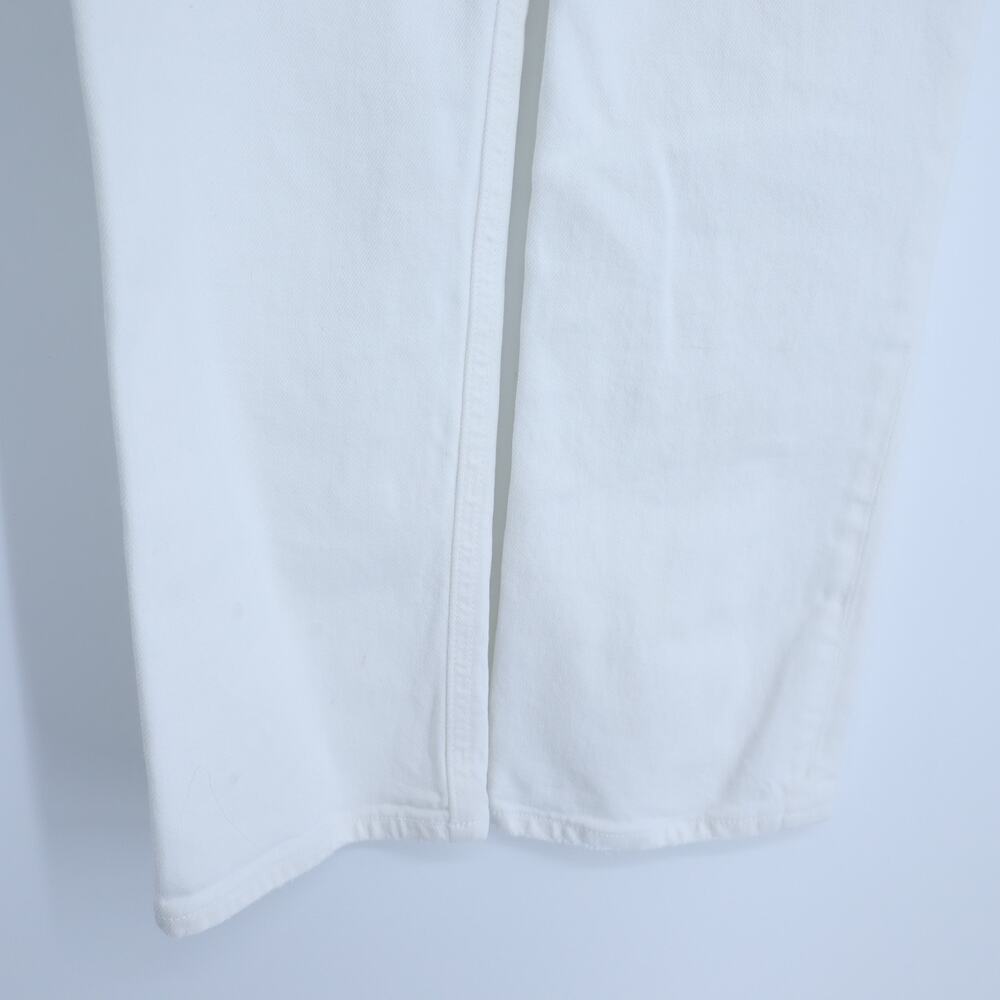 AGOLDE Riley Straight Crop Jeans Blurred White High Rise Button Fly Women's 24 - Picture 8 of 11